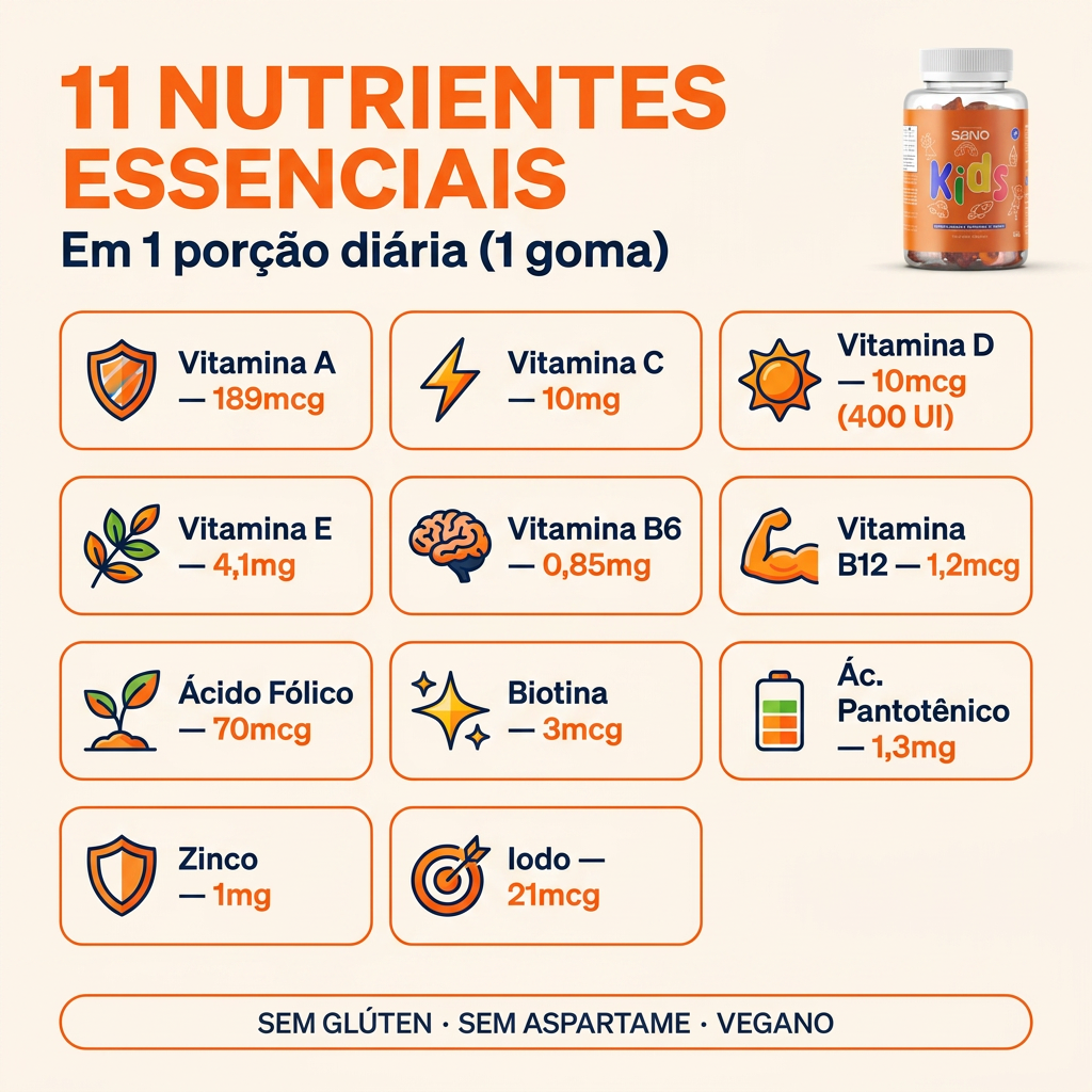 Tabela Nutricional Sano Kids